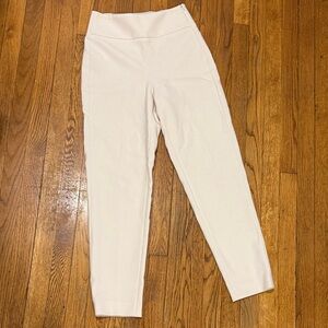 Peserico Cream Tailored pull on Trouser pants made in Italy size 40 28 inseam
